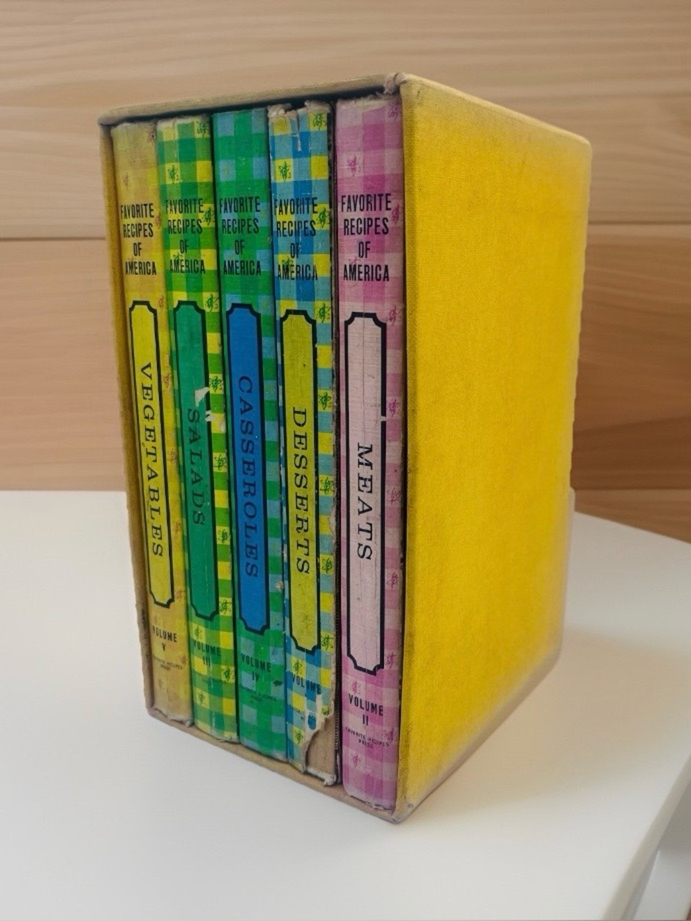Vintage Favorite Recipes of America Box Set 5 Cookbooks Hardcover Vintage 1968